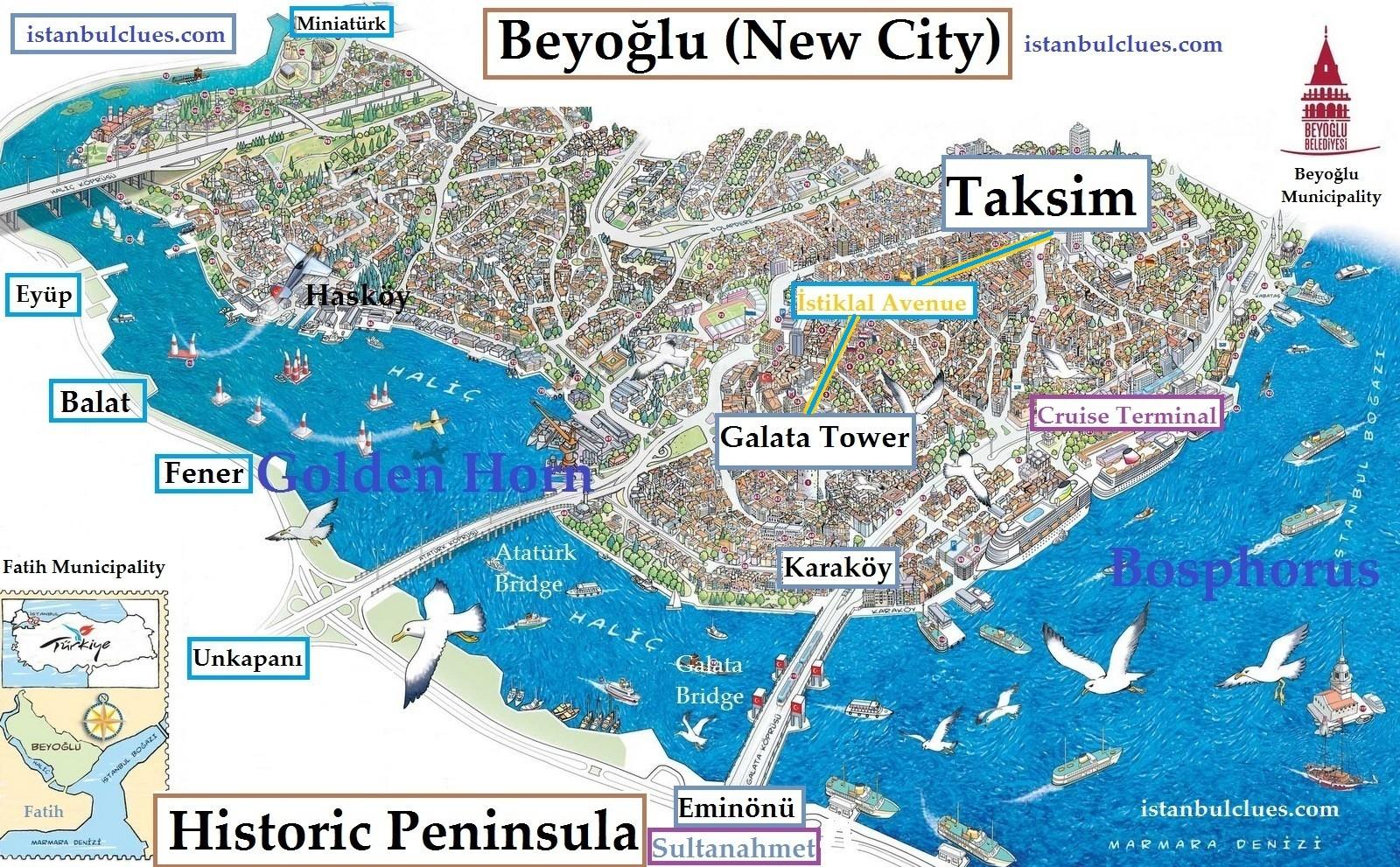 Taksim De Istambul Mapa 