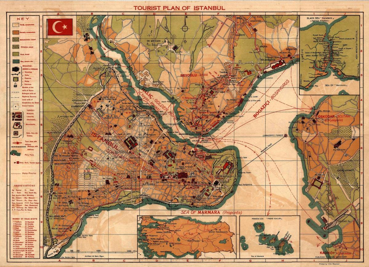 istanbul old mapa