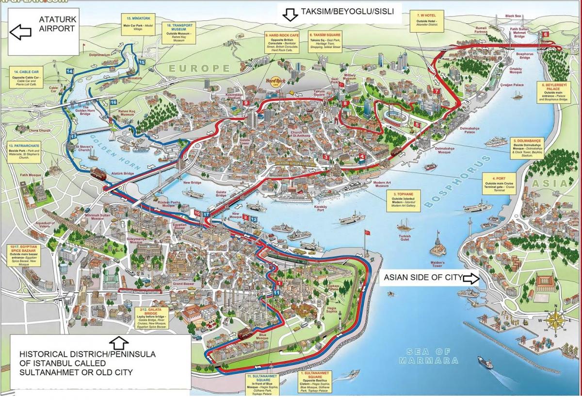 mapa de istanbul em 3d 