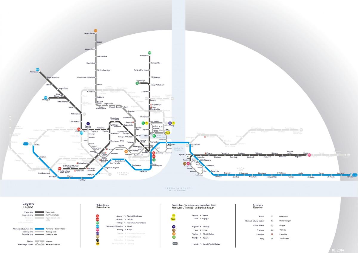 marmaray mapa do metrô