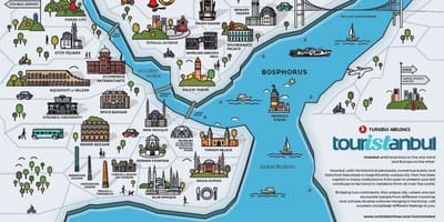 Istambul mapa de viagens