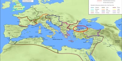 Constantinopla localização no mapa