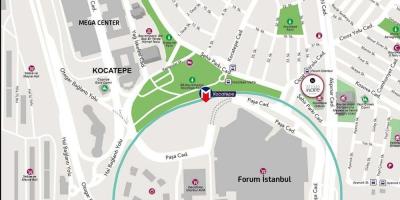 Mapa de fórum de istambul