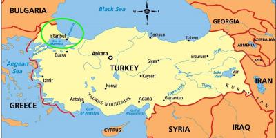 Istambul localização no mapa