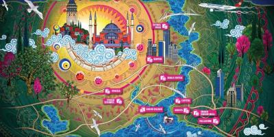 Istambul centros comerciais mapa