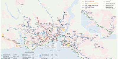 Istambul rapid transit mapa