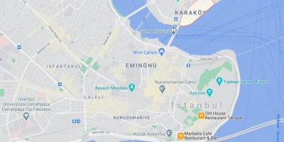Mapa de karakoy istambul