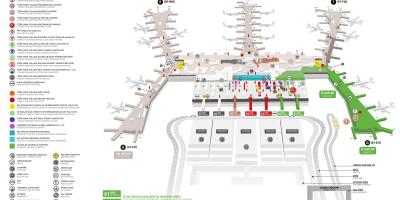 Mapa do aeroporto de istambul
