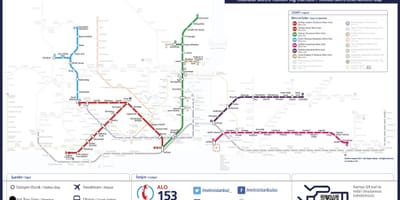 Metrobus mapa de istanbul