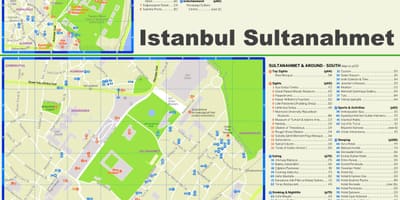Praça Sultanahmet mapa