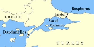 Bósforo mapa de istanbul