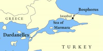 Bósforo mapa de istanbul